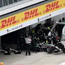 Nico Rosberg (GER) Mercedes AMG F1 W06 retires from the race at Formula One World Championship, Rd15, Russian Grand Prix, Race, Sochi Autodrom, Sochi, Krasnodar Krai, Russia, Sunday 11 October 2015. © Sutton Motorsport Images