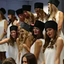 Grid Girls in the Press Conference at Formula One World Championship, Rd15, Russian Grand Prix, Race, Sochi Autodrom, Sochi, Krasnodar Krai, Russia, Sunday 11 October 2015. © Sutton Motorsport Images