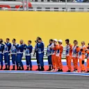 Marshals at Formula One World Championship, Rd15, Russian Grand Prix, Race, Sochi Autodrom, Sochi, Krasnodar Krai, Russia, Sunday 11 October 2015. © Sutton Motorsport Images