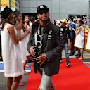 Lewis Hamilton (GBR) Mercedes AMG F1 at the drivers parade at Formula One World Championship, Rd15, Russian Grand Prix, Race, Sochi Autodrom, Sochi, Krasnodar Krai, Russia, Sunday 11 October 2015. © Sutton Motorsport Images