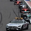Safety car leads the field at Formula One World Championship, Rd15, Russian Grand Prix, Race, Sochi Autodrom, Sochi, Krasnodar Krai, Russia, Sunday 11 October 2015. © Sutton Motorsport Images