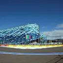 Track view at Formula One World Championship, Rd15, Russian Grand Prix, Preparations, Sochi Autodrom, Sochi, Krasnodar Krai, Russia, Thursday 8 October 2015. © Sutton Motorsport Images