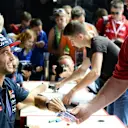 Daniel Ricciardo (AUS) Red Bull Racing signs autographs for the fans at Formula One World Championship, Rd15, Russian Grand Prix, Preparations, Sochi Autodrom, Sochi, Krasnodar Krai, Russia, Thursday 8 October 2015. © Sutton Motorsport Images