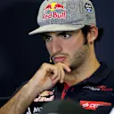 Carlos Sainz jr (ESP) Scuderia Toro Rosso in the press conference at Formula One World Championship, Rd15, Russian Grand Prix, Preparations, Sochi Autodrom, Sochi, Krasnodar Krai, Russia, Thursday 8 October 2015. © Sutton Motorsport Images