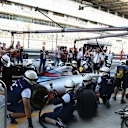 Williams pit stop practice at Formula One World Championship, Rd15, Russian Grand Prix, Preparations, Sochi Autodrom, Sochi, Krasnodar Krai, Russia, Thursday 8 October 2015. © Sutton Motorsport Images