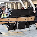 Mercedes AMG F1 mechanics with Mercedes AMG F1 W06 floor at Formula One World Championship, Rd15, Russian Grand Prix, Preparations, Sochi Autodrom, Sochi, Krasnodar Krai, Russia, Thursday 8 October 2015. © Sutton Motorsport Images