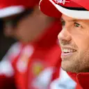Sebastian Vettel (GER) Ferrari during the autograph session at Formula One World Championship, Rd15, Russian Grand Prix, Preparations, Sochi Autodrom, Sochi, Krasnodar Krai, Russia, Thursday 8 October 2015. © Sutton Motorsport Images