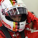 Sebastian Vettel (GER) Ferrari at Formula One World Championship, Rd13, Singapore Grand Prix, Practice, Marina Bay Street Circuit, Singapore, Friday 18 September 2015. © Sutton Motorsport Images