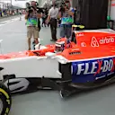 Alexander Rossi (USA) Marussia at Formula One World Championship, Rd13, Singapore Grand Prix, Practice, Marina Bay Street Circuit, Singapore, Friday 18 September 2015. © Sutton Motorsport Images