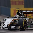 Sergio Perez (MEX) Force India VJM08 with aero sensor at Formula One World Championship, Rd13, Singapore Grand Prix, Practice, Marina Bay Street Circuit, Singapore, Friday 18 September 2015. © Sutton Motorsport Images