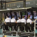 Mercedes AMG F1 pit wall gantry at Formula One World Championship, Rd13, Singapore Grand Prix, Practice, Marina Bay Street Circuit, Singapore, Friday 18 September 2015. © Sutton Motorsport Images