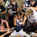 Daniil Kvyat (RUS) Red Bull Racing talks with the media at Formula One World Championship, Rd13, Singapore Grand Prix, Practice, Marina Bay Street Circuit, Singapore, Friday 18 September 2015. © Sutton Motorsport Images