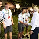 F1 in Schools World Champions Union Racing International with Charlie Whiting (GBR) FIA Delegate and the Bernie Ecclestone trophy at Formula One World Championship, Rd13, Singapore Grand Prix, Qualifying, Marina Bay Street Circuit, Singapore, Saturday 19  September 2015. © Sutton Motorsport Images