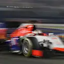 Will Stevens (GBR) Marussia at Formula One World Championship, Rd13, Singapore Grand Prix, Race, Marina Bay Street Circuit, Singapore, Sunday 20 September 2015. © Sutton Motorsport Images