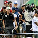 Drivers parade at Formula One World Championship, Rd13, Singapore Grand Prix, Race, Marina Bay Street Circuit, Singapore, Sunday 20 September 2015. © Sutton Motorsport Images