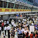 Fans at Formula One World Championship, Rd13, Singapore Grand Prix, Race, Marina Bay Street Circuit, Singapore, Sunday 20 September 2015. © Sutton Motorsport Images