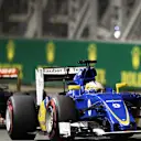 Marcus Ericsson (SWE) Sauber C34 at Formula One World Championship, Rd13, Singapore Grand Prix, Race, Marina Bay Street Circuit, Singapore, Sunday 20 September 2015. © Sutton Motorsport Images