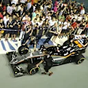 Fans and the Force India VJM08 at Formula One World Championship, Rd13, Singapore Grand Prix, Preparations, Marina Bay Street Circuit, Singapore, Thursday 17 September 2015. © Sutton Motorsport Images