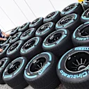 Williams mechanics and Pirelli tyres at Formula One World Championship, Rd13, Singapore Grand Prix, Preparations, Marina Bay Street Circuit, Singapore, Thursday 17 September 2015. © Sutton Motorsport Images