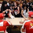 Fans at the autograph session at Formula One World Championship, Rd13, Singapore Grand Prix, Preparations, Marina Bay Street Circuit, Singapore, Thursday 17 September 2015. © Sutton Motorsport Images
