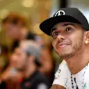 Lewis Hamilton (GBR) Mercedes AMG F1 at the autograph session at Formula One World Championship, Rd13, Singapore Grand Prix, Preparations, Marina Bay Street Circuit, Singapore, Thursday 17 September 2015. © Sutton Motorsport Images