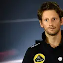 Romain Grosjean (FRA) Lotus F1 during the press conference at Formula One World Championship, Rd13, Singapore Grand Prix, Preparations, Marina Bay Street Circuit, Singapore, Thursday 17 September 2015. © Sutton Motorsport Images