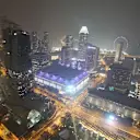 The Marina Bay Street Circuit as viewed from Swissotel The Stamford level 65 at Formula One World Championship, Rd13, Singapore Grand Prix, Preparations, Marina Bay Street Circuit, Singapore, Monday 14 September 2015. © Sutton Motorsport Images
