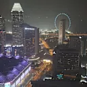 The Marina Bay Street Circuit as viewed from Swissotel The Stamford level 65 at Formula One World Championship, Rd13, Singapore Grand Prix, Preparations, Marina Bay Street Circuit, Singapore, Monday 14 September 2015. © Sutton Motorsport Images