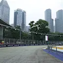 Track view at Formula One World Championship, Rd13, Singapore Grand Prix, Preparations, Marina Bay Street Circuit, Singapore, Sunday 13 September 2015. © Sutton Motorsport Images