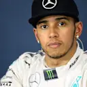 Lewis Hamilton (GBR) Mercedes AMG F1 at the Qualifying Press Conference at Formula One World Championship, Rd5, Spanish Grand Prix Qualifying, Barcelona, Spain, Saturday 9 May 2015. © Sutton Motorsport Images