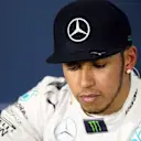 Lewis Hamilton (GBR) Mercedes AMG F1 at the Qualifying Press Conference at Formula One World Championship, Rd5, Spanish Grand Prix Qualifying, Barcelona, Spain, Saturday 9 May 2015. © Sutton Motorsport Images