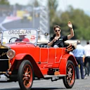 Romain Grosjean (FRA) Lotus F1 on the drivers parade at Formula One World Championship, Rd5, Spanish Grand Prix Race, Barcelona, Spain, Sunday 10 May 2015. © Sutton Motorsport Images