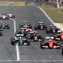 Nico Rosberg (GER) Mercedes AMG F1 W06 at the start at Formula One World Championship, Rd5, Spanish Grand Prix Race, Barcelona, Spain, Sunday 10 May 2015. © Sutton Motorsport Images