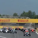 Nico Rosberg (GER) Mercedes AMG F1 W06 leads at the start at Formula One World Championship, Rd5, Spanish Grand Prix Race, Barcelona, Spain, Sunday 10 May 2015. © Sutton Motorsport Images
