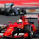 Sebastian Vettel (GER) Ferrari SF15-T at Formula One World Championship, Rd5, Spanish Grand Prix Race, Barcelona, Spain, Sunday 10 May 2015. © Sutton Motorsport Images