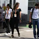Felipe Massa (BRA) Williams with wife Rafaela Bassi (BRA) and son Felipinho Massa (BRA) at Formula One World Championship, Rd5, Spanish Grand Prix Race, Barcelona, Spain, Sunday 10 May 2015. © Sutton Motorsport Images