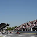 Nico Rosberg (GER) Mercedes AMG F1 W06 at the start of the race at Formula One World Championship, Rd5, Spanish Grand Prix Race, Barcelona, Spain, Sunday 10 May 2015. © Sutton Motorsport Images