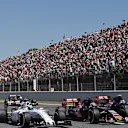 Felipe Massa (BRA) Williams FW37 and Max Verstappen (NDL) Scuderia Toro Rosso STR10 at the start of the race at Formula One World Championship, Rd5, Spanish Grand Prix Race, Barcelona, Spain, Sunday 10 May 2015. © Sutton Motorsport Images