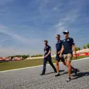 Marcus Ericsson (SWE) Sauber walks the track at Formula One World Championship, Rd5, Spanish Grand Prix Preparations, Barcelona, Spain, Thursday 7 May 2015. © Sutton Motorsport Images