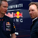 (L to R): Paul Monaghan (GBR) Red Bull Racing Chief Engineer and Christian Horner (GBR) Red Bull Racing Team Principal at Formula One World Championship, Rd5, Spanish Grand Prix Preparations, Barcelona, Spain, Thursday 7 May 2015. © Sutton Motorsport Images