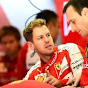 Sebastian Vettel (GER) Ferrari and Riccardo Adami (ITA) Ferrari Race Engineer at Formula One World Championship, Rd16, United States  Grand Prix, Practice, Austin, Texas, USA, Friday 23 October 2015. © Sutton Motorsport Images