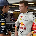 Pierre and Daniil stage a staring contest to decide who gets the race seat...