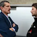 Guenther Steiner (ITA) Haas F1 Team Prinicipal and Romain Grosjean (FRA) Lotus F1 at Formula One World Championship, Rd16, United States  Grand Prix, Practice, Austin, Texas, USA, Friday 23 October 2015. © Sutton Motorsport Images