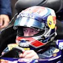 Jos Verstappen (NDL) in the car of his son Max Verstappen (NDL) Scuderia Toro Rosso STR10 at Formula One World Championship, Rd16, United States  Grand Prix, Qualifying, Austin, Texas, USA, Saturday 24 October 2015. © Sutton Motorsport Images