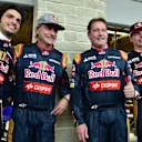 Carlos Sainz (ESP) Scuderia Toro Rosso and Max Verstappen (NDL) Scuderia Toro Rosso with their Fathers Carlos Sainz (ESP) and Jos Veratappen (NDL) at Formula One World Championship, Rd16, United States  Grand Prix, Qualifying, Austin, Texas, USA, Saturday 24 October 2015. © Sutton Motorsport Images