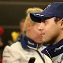 Felipe Massa (BRA) Williams talking to the media at Formula One World Championship, Rd16, United States  Grand Prix, Qualifying, Austin, Texas, USA, Saturday 24 October 2015. © Sutton Motorsport Images