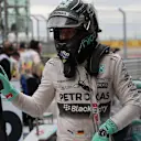 Nico Rosberg (GER) Mercedes AMG F1 celebrates in parc ferme at Formula One World Championship, Rd16, United States  Grand Prix, Race, Austin, Texas, USA, Sunday 25 October 2015. © Sutton Motorsport Images