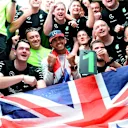 Lewis Hamilton (GBR) Mercedes AMG F1 celebrates at Formula One World Championship, Rd16, United States  Grand Prix, Race, Austin, Texas, USA, Sunday 25 October 2015. © Sutton Motorsport Images