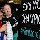 Lewis Hamilton (GBR) Mercedes AMG F1 celebrates at Formula One World Championship, Rd16, United States  Grand Prix, Race, Austin, Texas, USA, Sunday 25 October 2015. © Sutton Motorsport Images