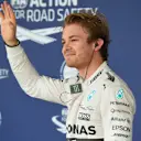 Pole sitter Nico Rosberg (GER) Mercedes AMG F1 celebrates in parc ferme at Formula One World Championship, Rd16, United States  Grand Prix, Qualifying, Austin, Texas, USA, Sunday 25 October 2015. © Sutton Motorsport Images